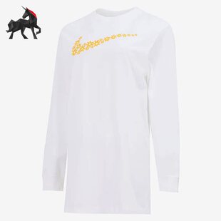 Nike/耐克春季女子运动休闲长袖T恤连衣裙DM6318-100