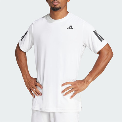 Adidas/阿迪达斯正品夏季男士透气凉爽网球运动训练短袖T恤JE0413