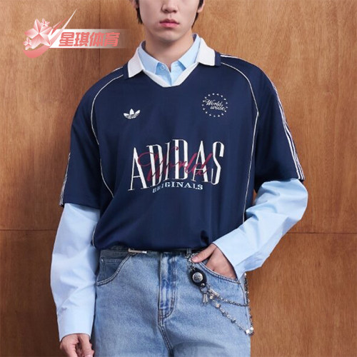 Adidas/阿迪达斯正品三叶草针织宽松休闲潮流短袖POLO衫KY2192