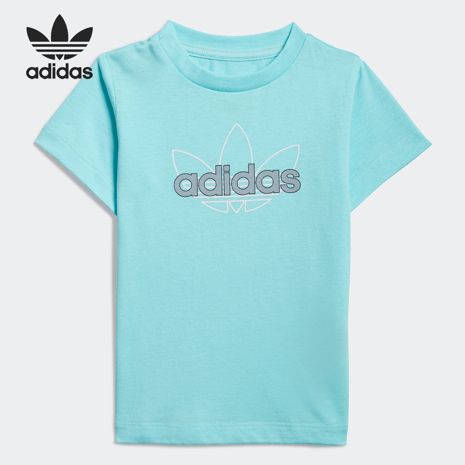 Adidas/阿迪达斯正品当季新款三叶草婴童运动短袖T恤GN2253,童装/婴儿装/亲子装,T恤,淘宝优惠券,粉丝福利购,淘宝优惠卷