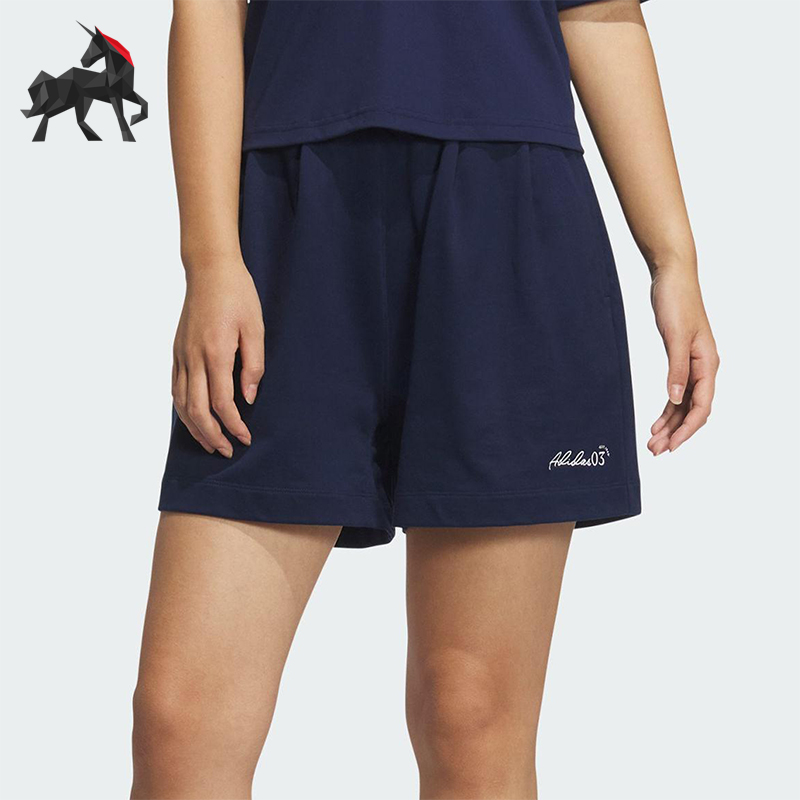 Adidas/阿迪达斯正品2025夏季款女士宽松经典运动针织短裤JZ5847