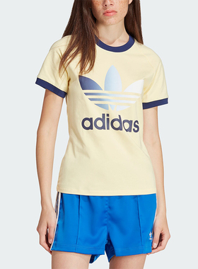 Adidas/阿迪达斯正品GRADIENT CALI T女士修身短袖T恤IR6036