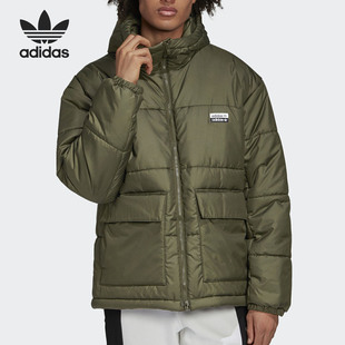 三叶草男子冬季 连帽保暖运动棉服 阿迪达斯官方正品 Adidas ED7219