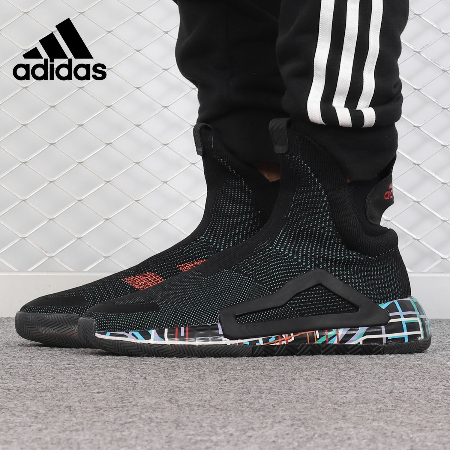 Adidas高帮袜套式f36282篮球鞋