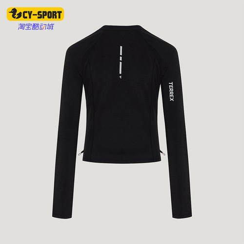 Adidas/阿迪达斯正品女士经典先锋户外修身运动长袖T恤KY1863