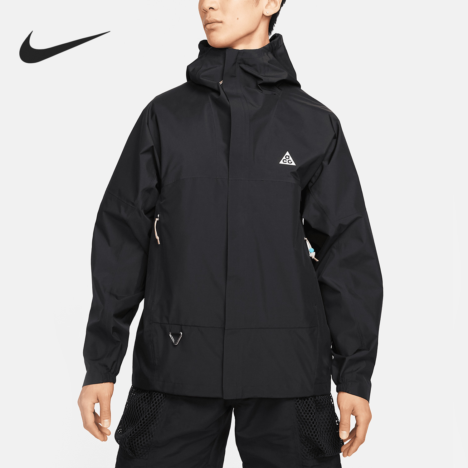 Nike/耐克官方正品夏季新款男子户外运动宽松连帽外套DV9416-010