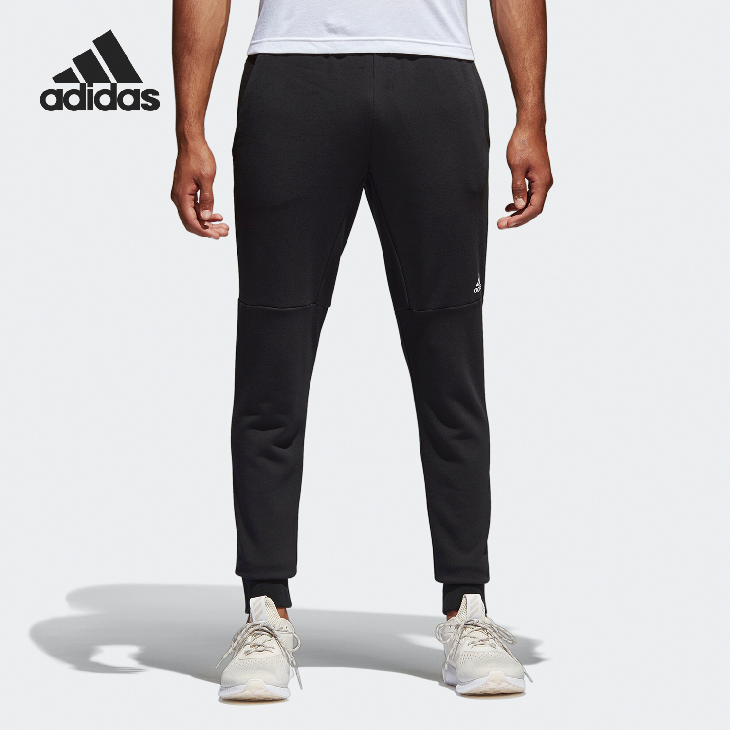 阿迪达斯男士修身跑步训练长裤