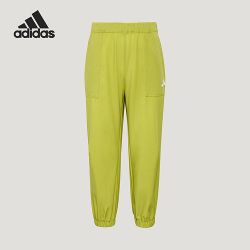 Adidas/阿迪达斯正品2026儿童透气束脚经典复古休闲长裤KZ2768