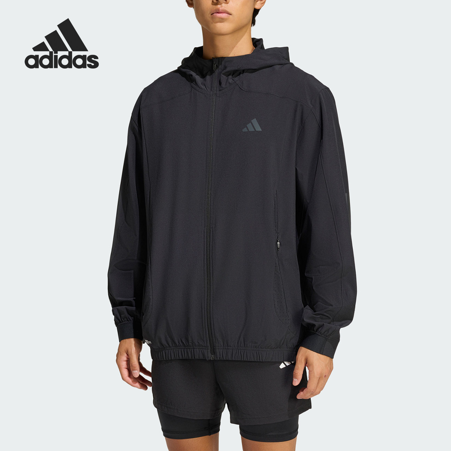 Adidas/阿迪达斯正品TECHESS TRACK-T男士健身训练夹克外套KQ7481