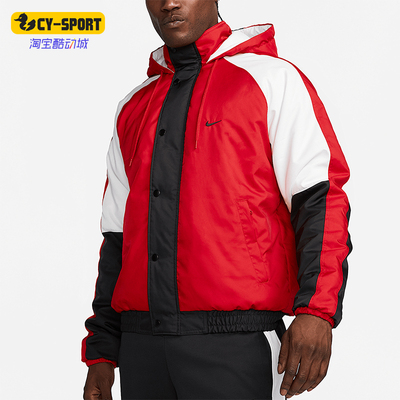 Nike/耐克正品秋冬新款男士拼接保暖篮球训练棉服DQ6199-657