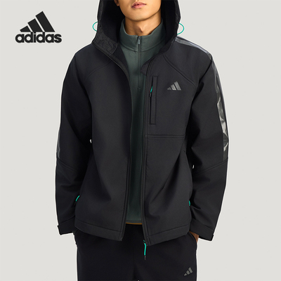 Adidas/阿迪达斯正品2025男士多口袋抓绒保暖户外运动外套KR2496