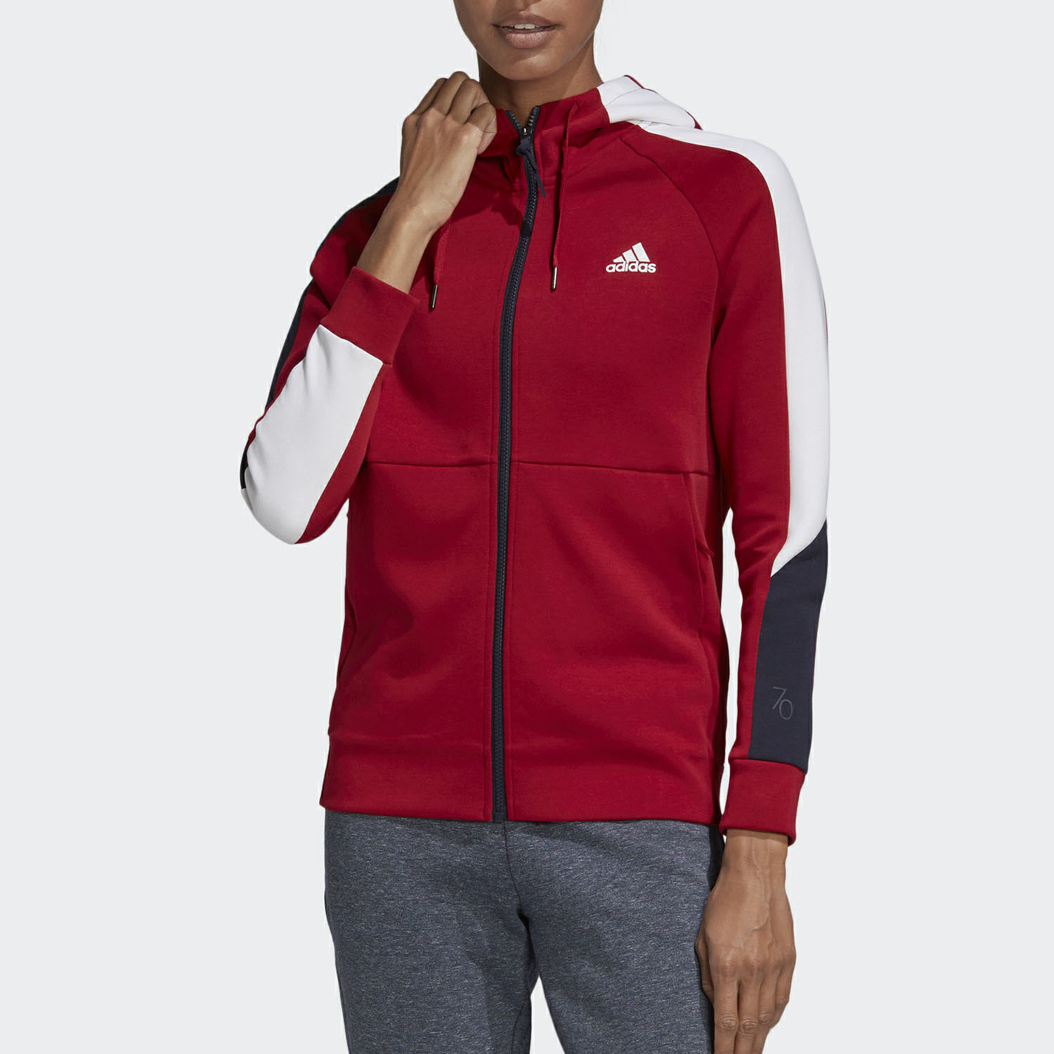 Adidas/阿迪达斯正品新款女子ISC W 70 HOODY针织外套FT0467