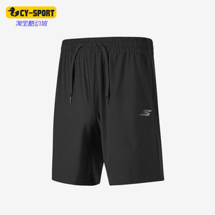 男子训练宽松透气梭织短裤 Skechers 新款 夏季 P223M128 斯凯奇正品
