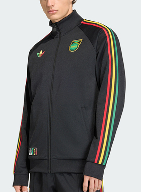 Adidas/阿迪达斯正品JFF OG TT男士高领足球运动拉链外套JY5225