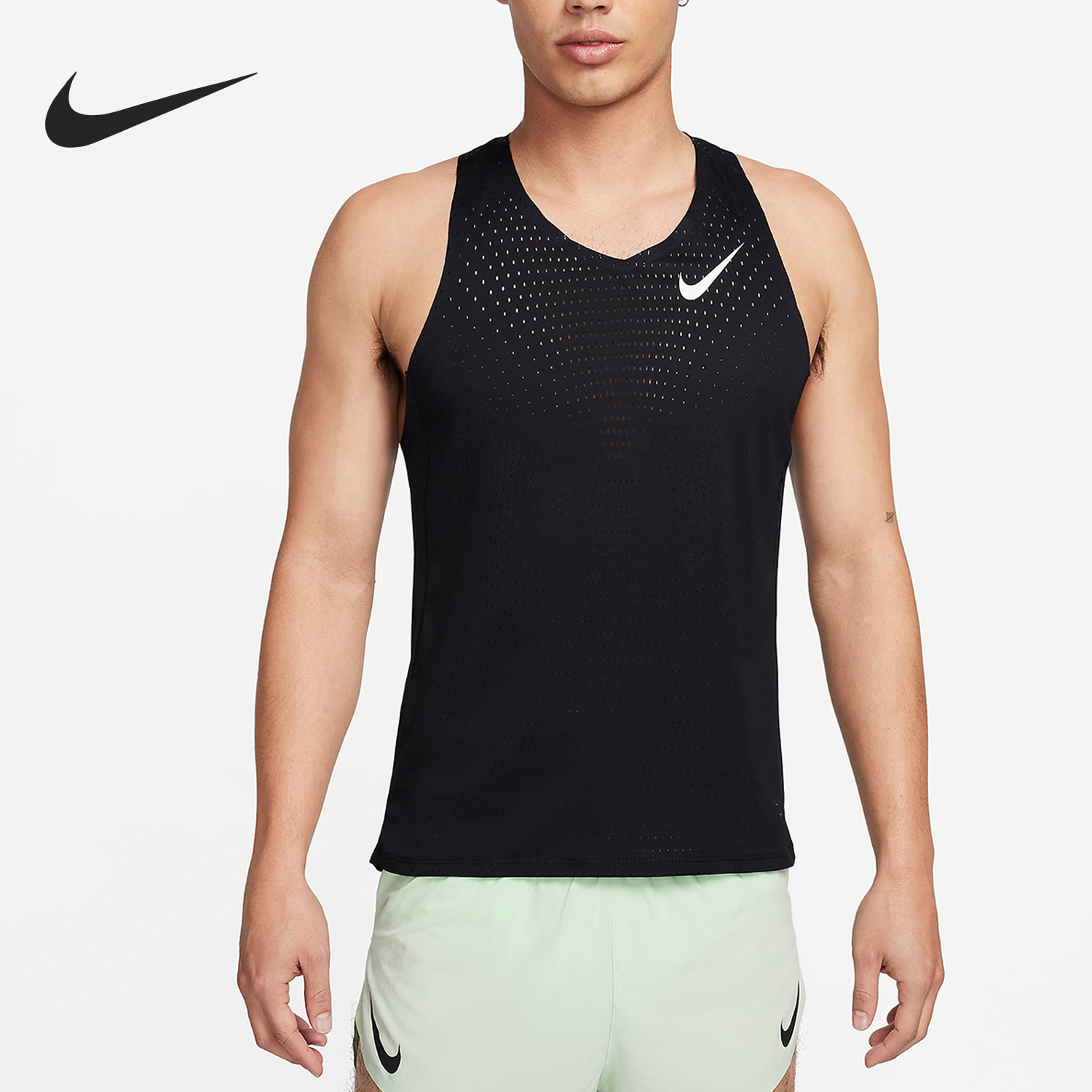 Nike/耐克官方正品2024新款男士跑步运动透气无袖背心FN4232-010 运动服/休闲服装 运动T恤 原图主图