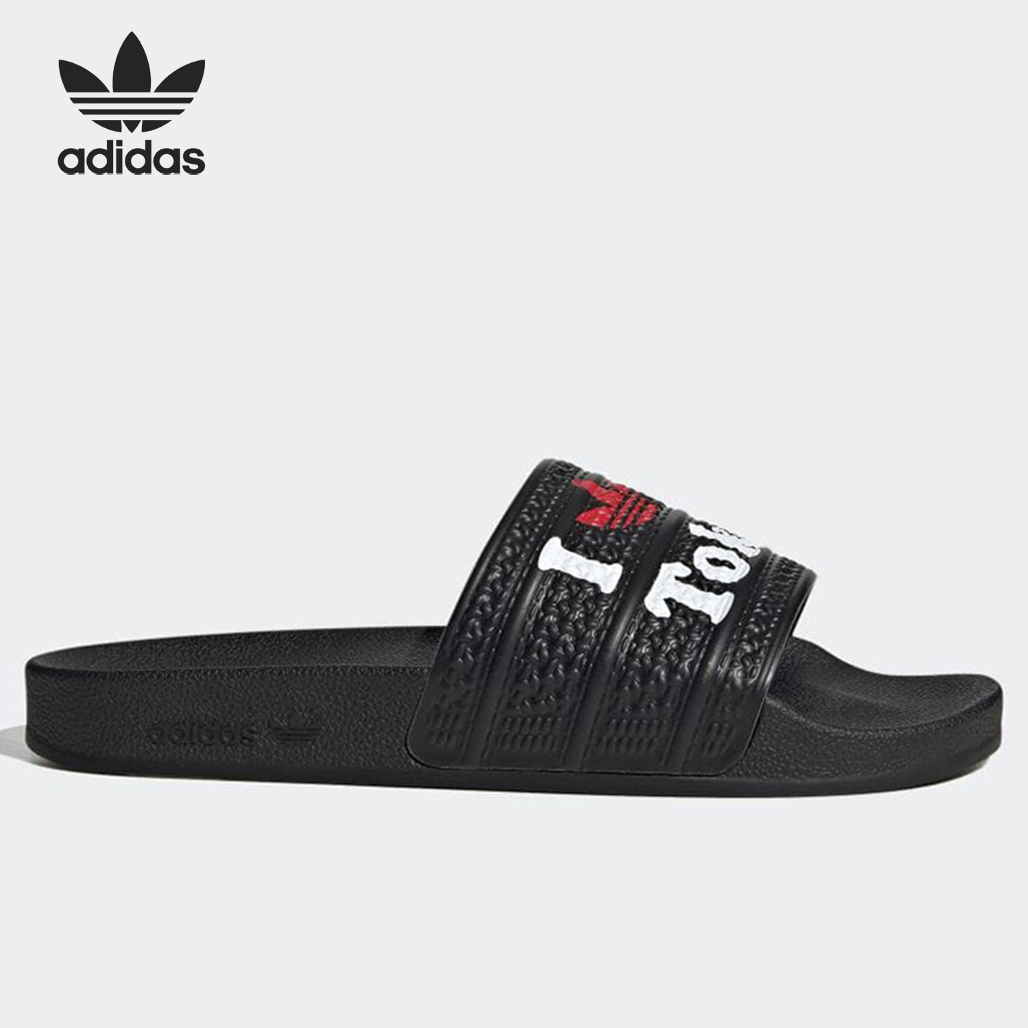 阿迪达斯三叶草男女运动拖鞋