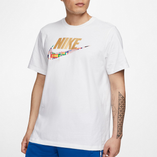 新款 夏季 耐克正品 100 圆领透气印花休闲短袖 T恤CT6550 男士 Nike