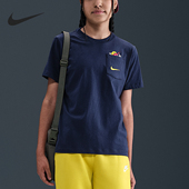 Nike 410 HV5225 耐克正品 Sportswear大童针织户外休闲短袖