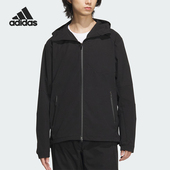 阿迪达斯正品 新款 男士 Adidas 经典 连帽休闲梭织夹克外套JM2007