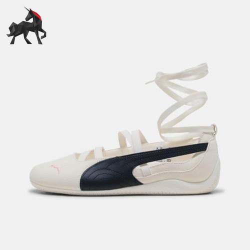 Puma/彪马正品Speedcat女士休闲薄底蝴蝶结绑带芭蕾鞋404395-01