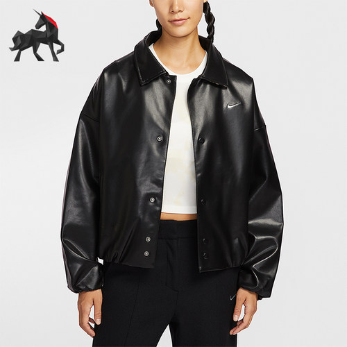 Nike/耐克正品Sportswear女士运动翻领宽松时尚外套IO0477-010