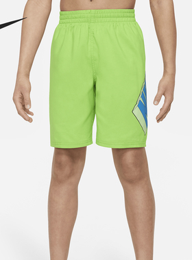 Nike/耐克正品Swim 3-D 大童男孩抽绳休闲日常沙滩短裤FZ6499-379