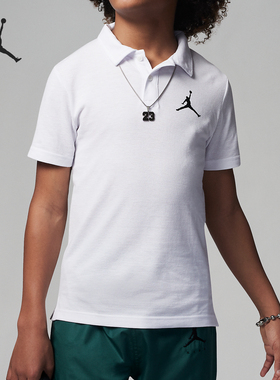 Nike/耐克官方正品Jordan Jumpman polo大童运动T恤FJ4994-100