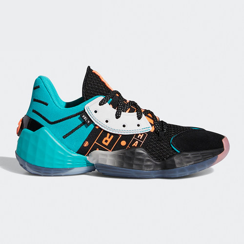 Adidas/阿迪达斯正品Harden Vol. 4 J GEEK UP大童运动鞋FW4340