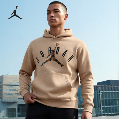 Nike/耐克正品JORDAN男子加绒保暖宽松连帽卫衣FD7416-200