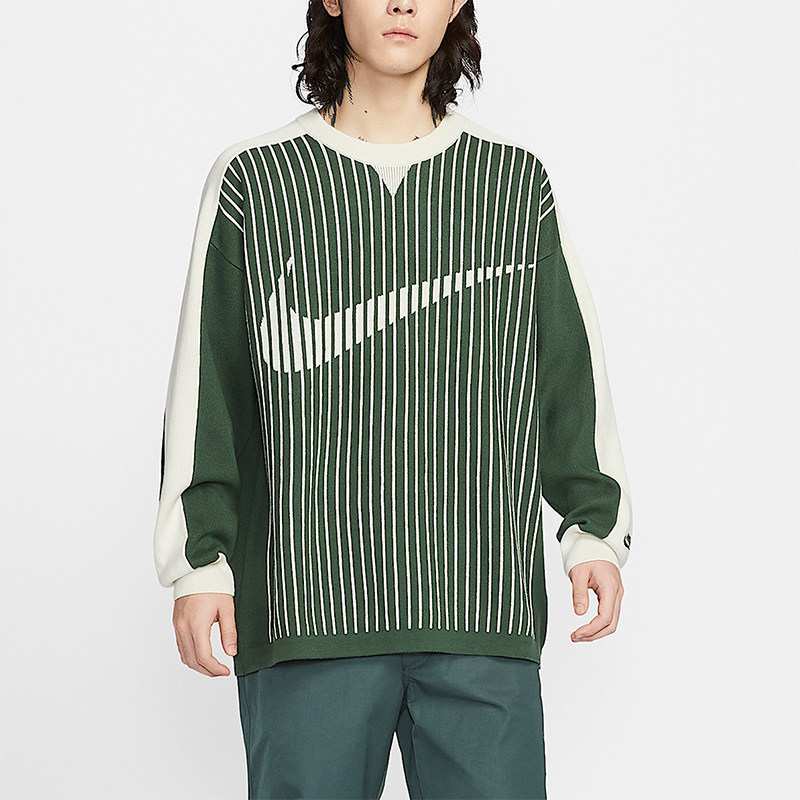 Nike/耐克正品2026年男士条纹宽松休闲经典针织毛衣II1197-323
