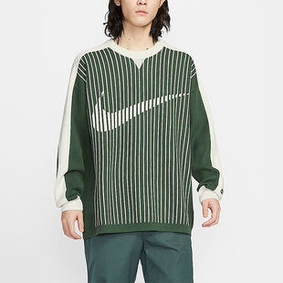 Nike/耐克正品2026年男士条纹宽松休闲经典针织毛衣II1197-323