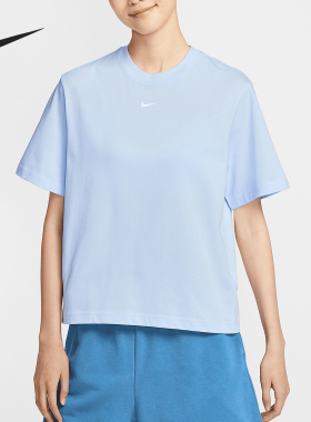 Nike/耐克正品Sportswear女士落肩厚实经典休闲宽松T恤DD1238-423