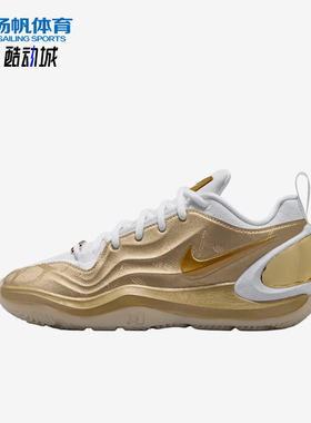 Nike/耐克正品A'One新款金黑色球场实战校园篮球鞋IR3213-900