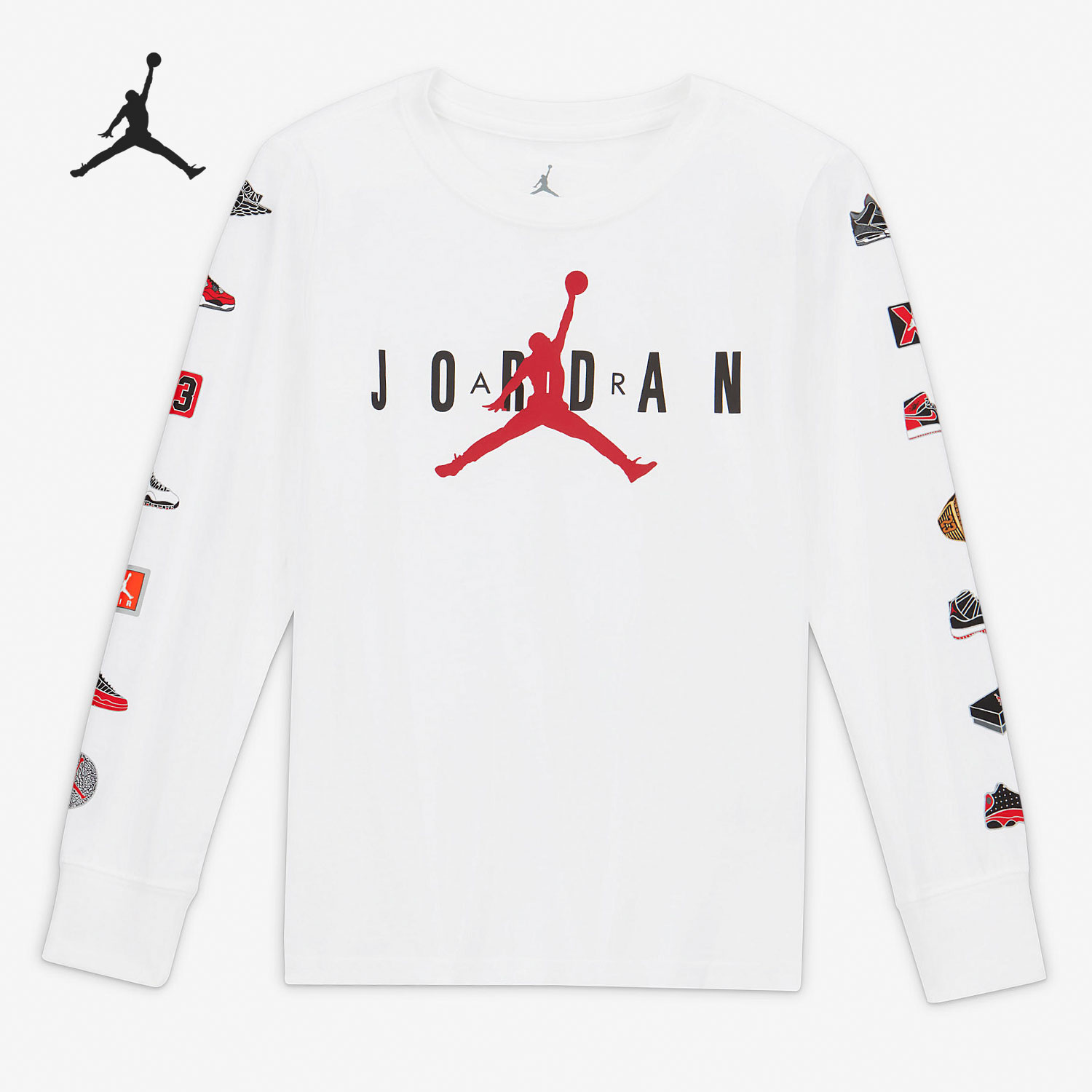 Nike/耐克正品当季新款JORDAN小童休闲运动长袖T恤HA5342-101
