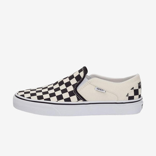 Vans/范斯Asher男女棋盘格耐磨透气休闲运动一脚蹬板鞋VN000VOS