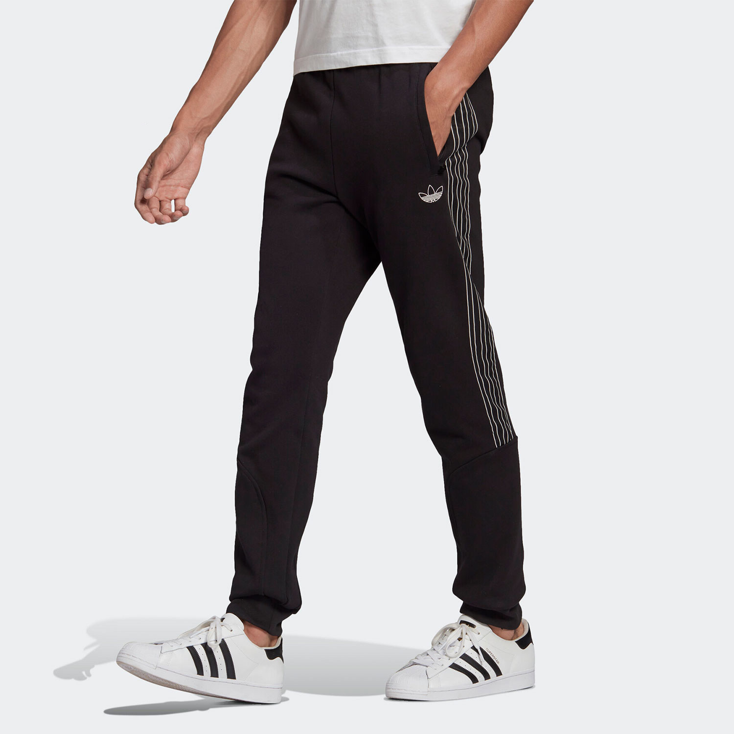 Adidas/阿迪达斯正品三叶草男子新款运动裤小脚裤休闲长裤GN2426