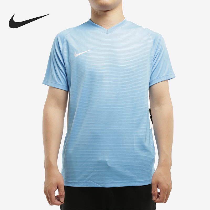 Nike/耐克正品2025男士耐穿V领套头透气印花训练短袖894231-412