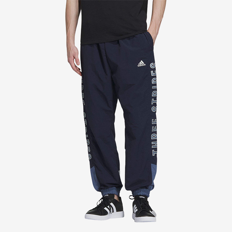 Adidas/阿迪达斯正品Wording 男女休闲运动梭织束脚长裤IM8765