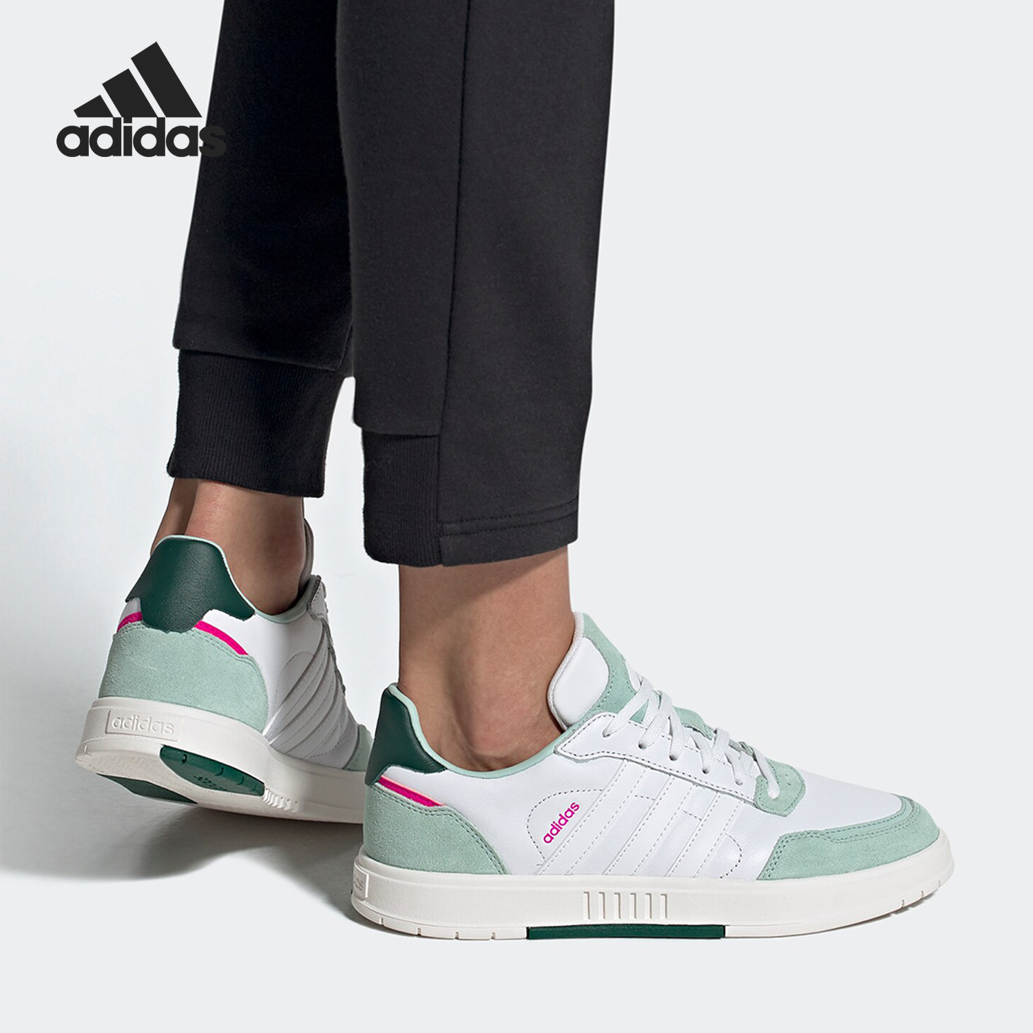 Adidas/阿迪达斯正品NEO夏季男女新款运动板鞋休闲鞋FX3453