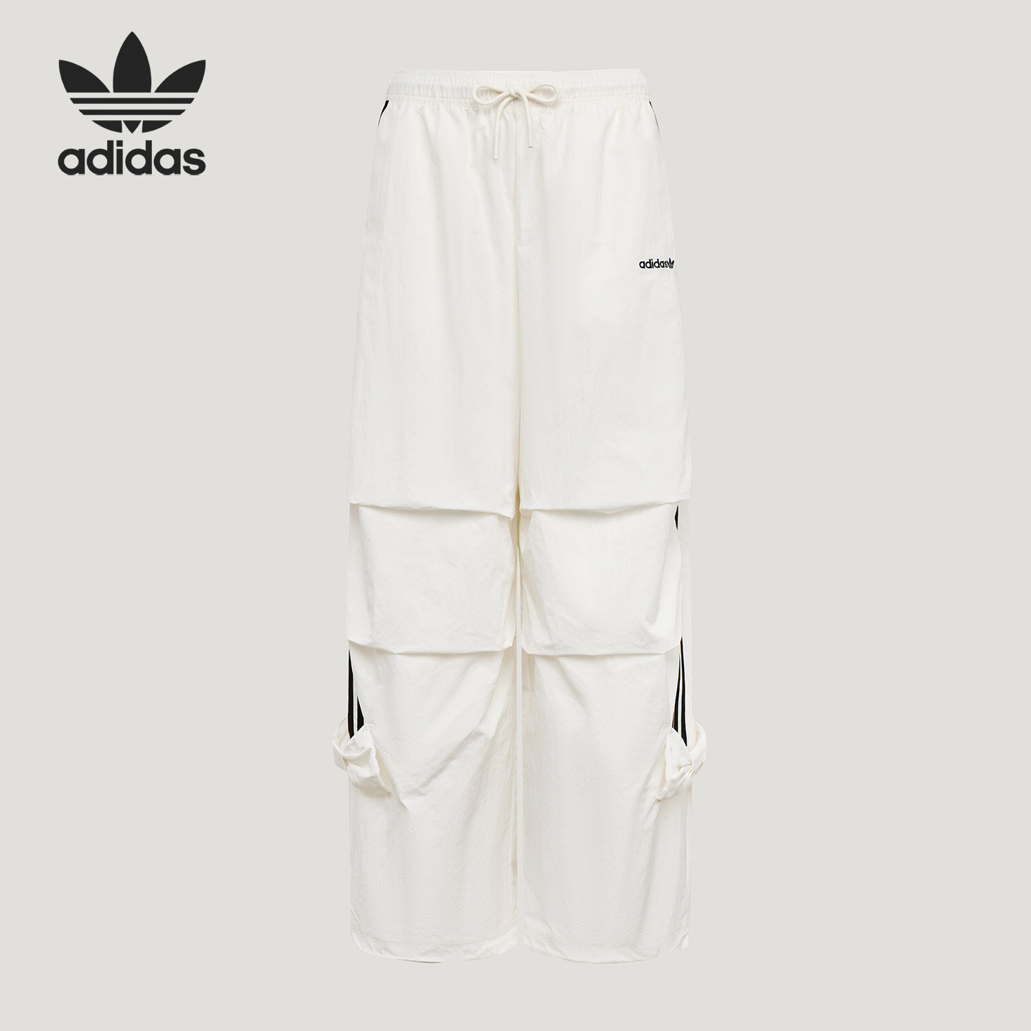 Adidas/阿迪达斯官方正品PARACHUTE PANTS女士宽松运动伞裤LF1193 - 实物图