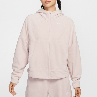 Nike/耐克正品2025秋季款女士保暖摇粒绒休闲连帽外套HV3699-667