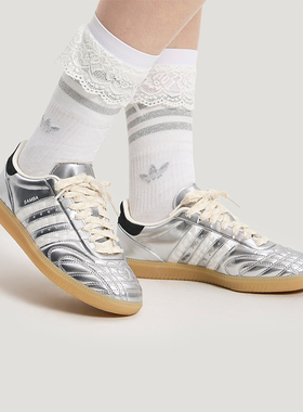 Adidas/阿迪达斯正品三叶草男女薄底轻便时尚亮面休闲板鞋HP7105