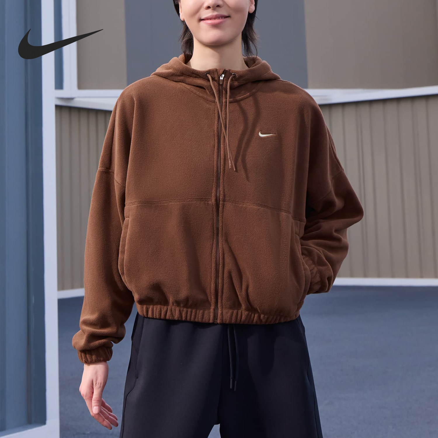 Nike/耐克正品2024冬季女士复古运动短款训练外套HQ4878-259,运动服/休闲服装,运动茄克/外套,淘宝优惠券,粉丝福利购,淘宝优惠卷
