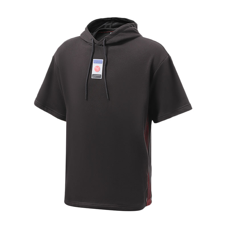 Puma/彪马正品 当季新款运动服休闲连帽卫衣短袖套头T恤531086-01