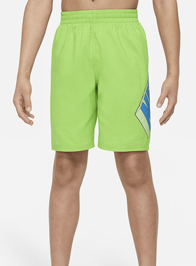 Nike/耐克正品Swim 3-D 大童男孩抽绳休闲日常沙滩短裤FZ6499-379