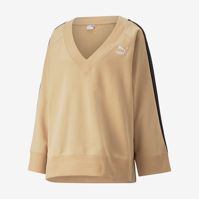 彪马官方正品女子简约休闲卫衣