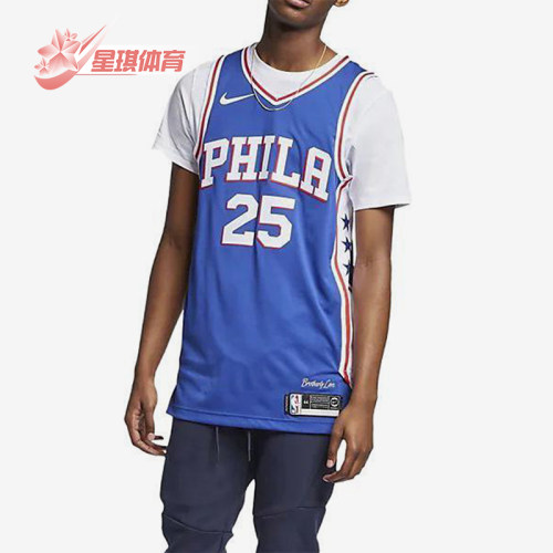 Nike/耐克正品NBA AU男士球员版篮球球衣经典背心T恤AV2688-495