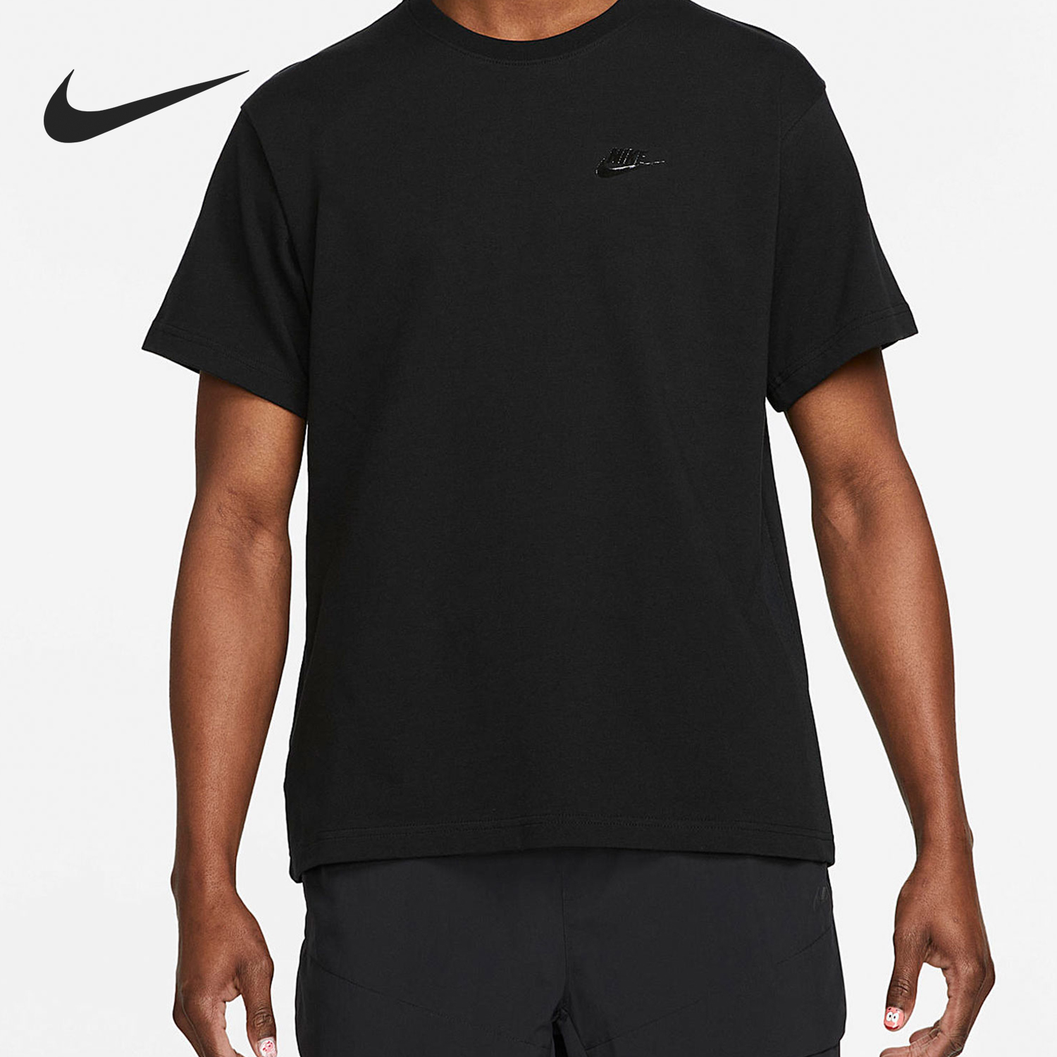 耐克男士圆领透气运动短袖