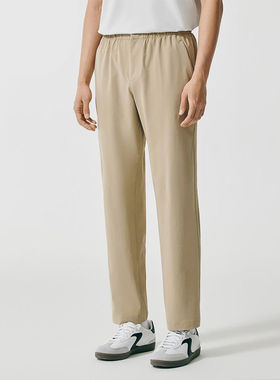 Skechers/斯凯奇正品春秋款男士简约松紧休闲梭织长裤P225M239