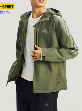 Adidas/阿迪达斯正品2025男士抓绒耐穿保暖户外运动夹克KR2497